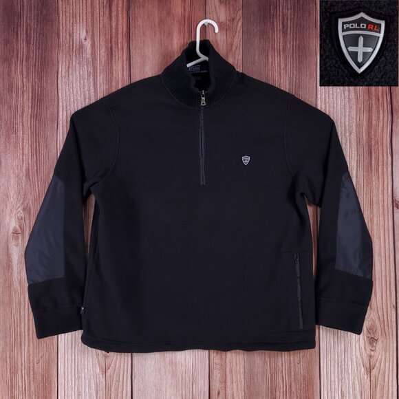 Vintage Polo by Ralph Lauren Mens Large 1/4 Zip Fleece Pullover RL Crest PRL - Picture 1 of 13